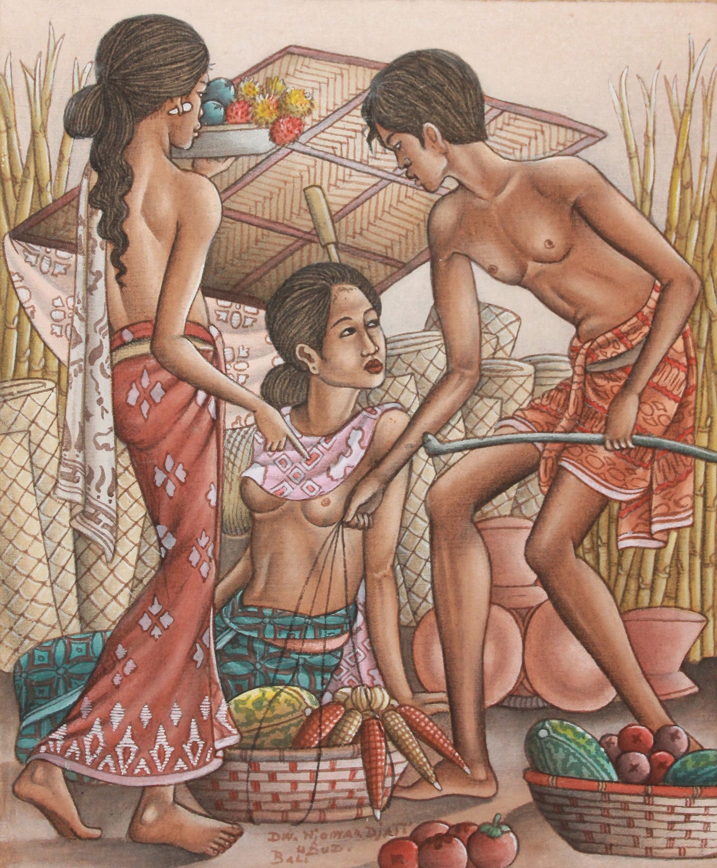 Dewa Nyoman Jati (1940-present) - Balinese Market