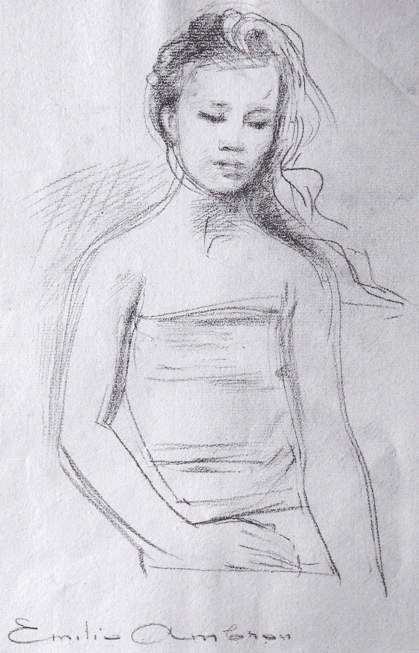 Emilio Ambron (1905–1996) - Portrait of Balinese Girl Sitting