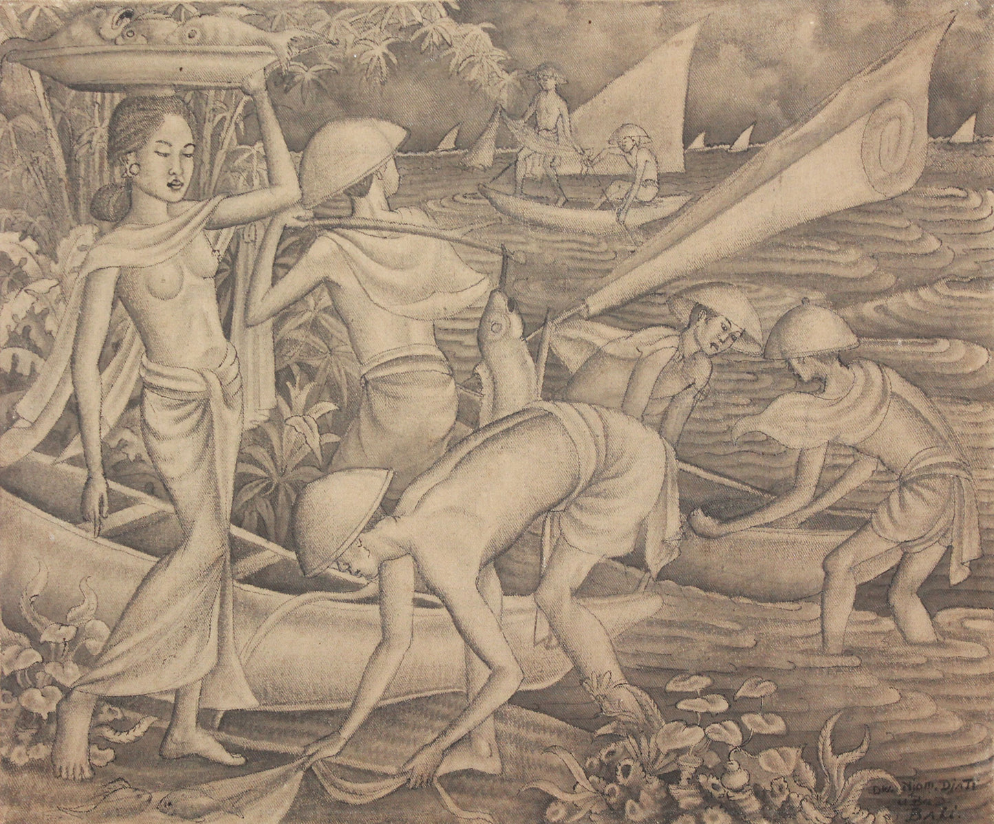 Dewa Nyoman Jati (1940- present) Fisherman