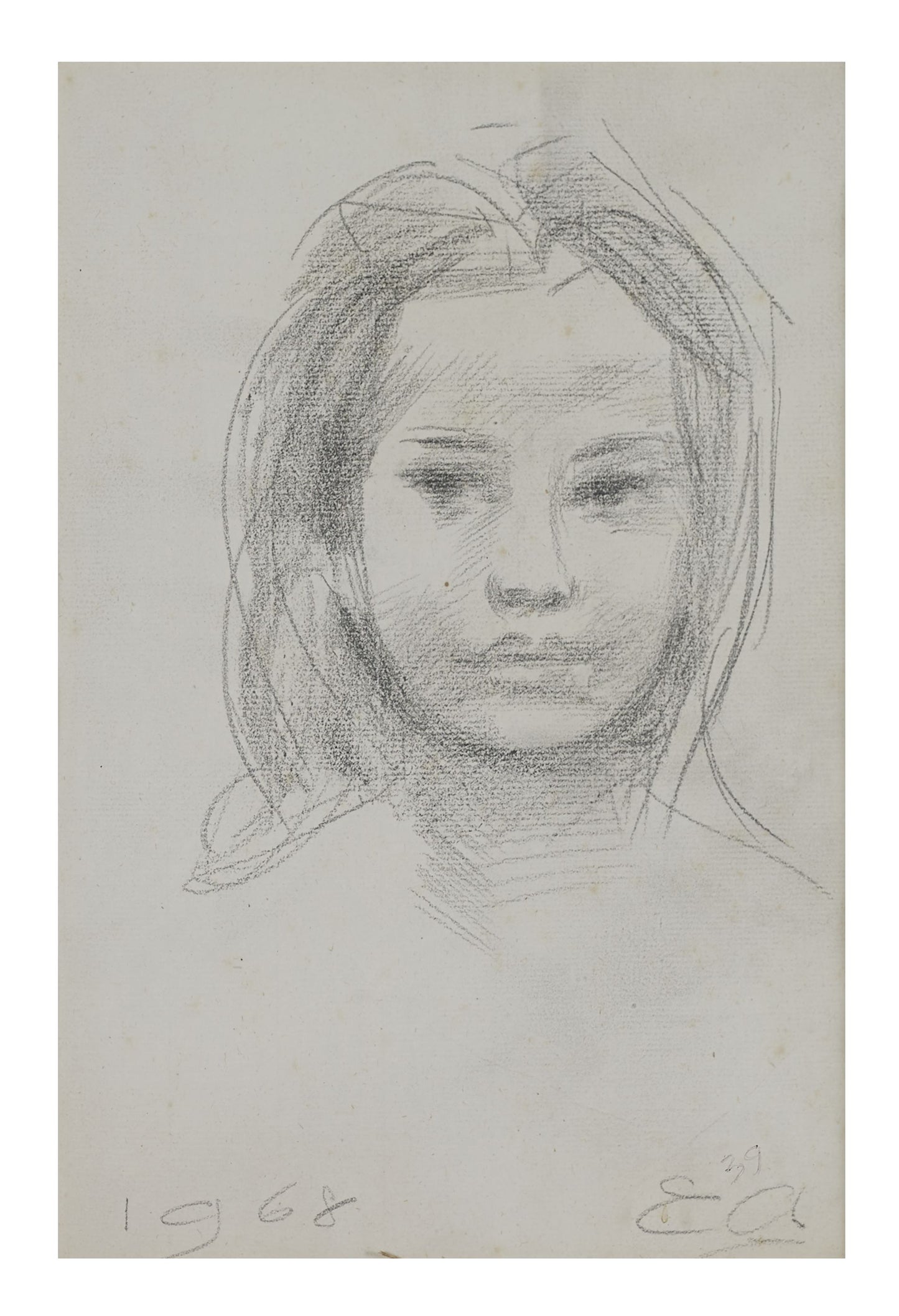 Emilio Ambron (1905–1996) - Portrait of Balinese Girl