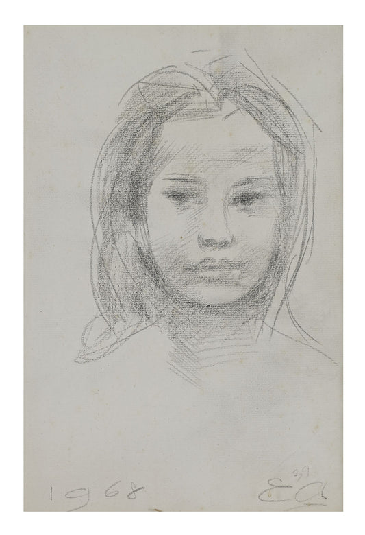 Emilio Ambron (1905–1996) - Portrait of Balinese Girl